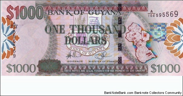  1000 Dollars Banknote