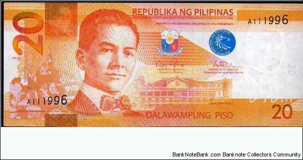 20 Piso__
pk# 206 a Banknote