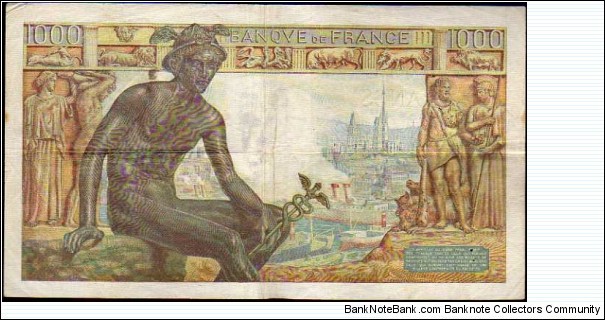 Banknote from France year 1942