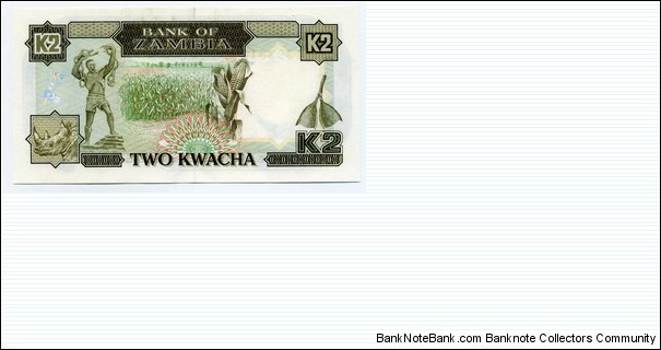 Banknote from Zambia year 1989