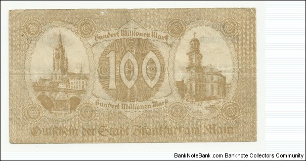 Banknote from Germany year 1923