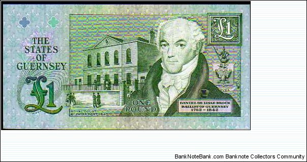Banknote from Guernsey year 1991