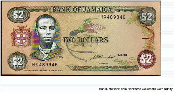 2 Dollars__
pk# 69 e__
signature: R. Rainsford__
01.02.1993 Banknote