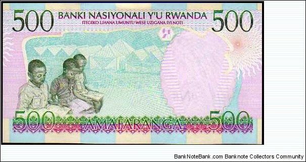 Banknote from Rwanda year 1998