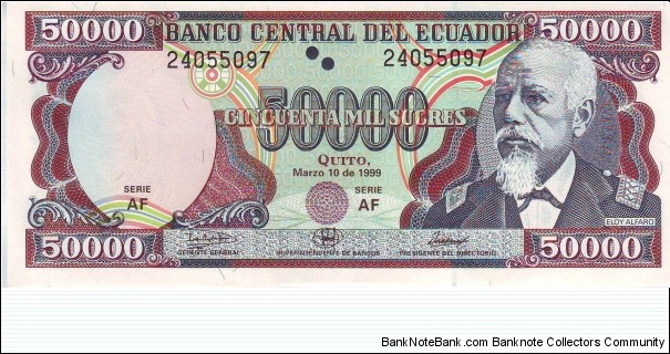  50,000 Sucres Banknote