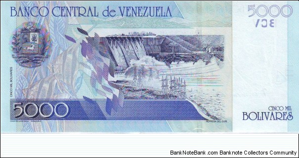 Banknote from Venezuela year 2004