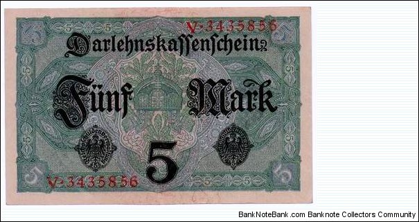 Banknote from Germany year 1917