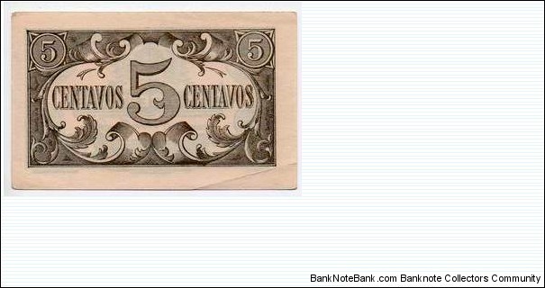 5 ctvs. in Bronze Banknote
