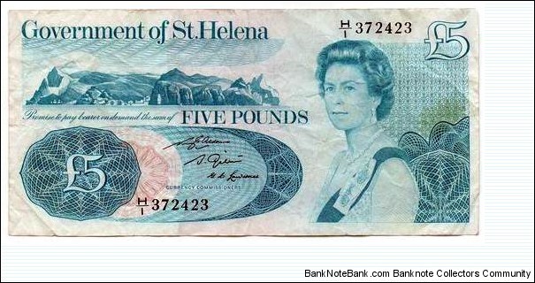 St. Helena 5 Pounds  Banknote