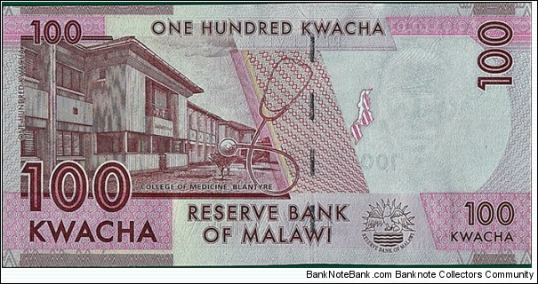 Banknote from Malawi year 2012