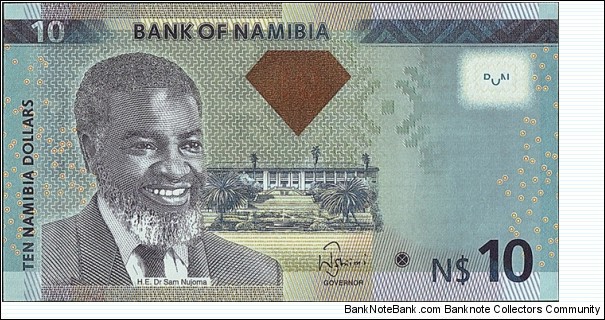 Namibia 2012 10 Dollars. Banknote