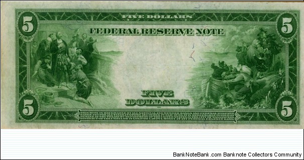 Banknote from USA year 1914