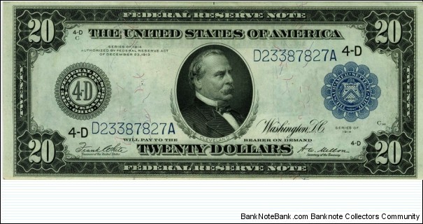 $20 Federal Reserve Note Banknote