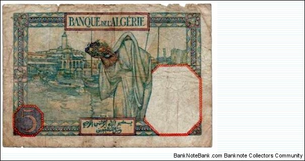 Banknote from Algeria year 1941