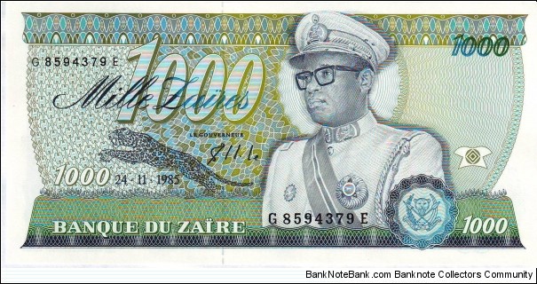  1000 Zaires Banknote