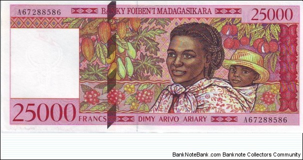  25,000 Francs Banknote