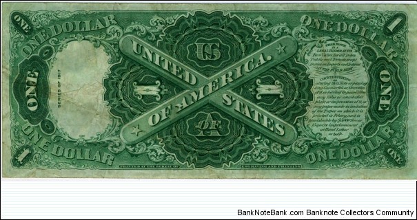 Banknote from USA year 1917