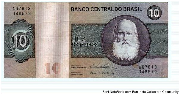 Banco Central do Brasil - 10 Cruzeiros Banknote