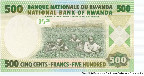 Banknote from Rwanda year 2008