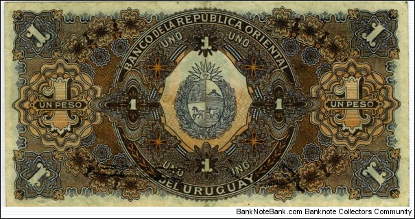 Banknote from Uruguay year 1934