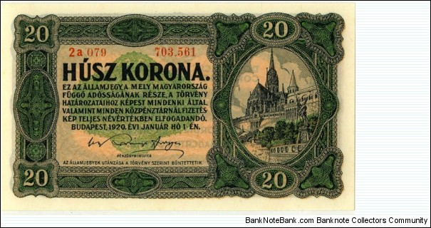 20 Korona Banknote