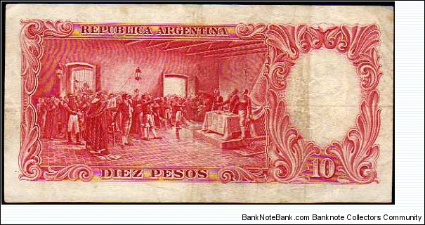 Banknote from Argentina year 1958