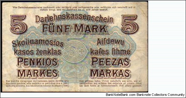 Banknote from Germany year 1918