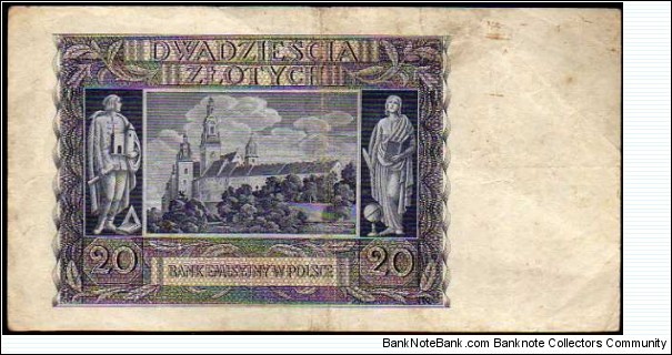 Banknote from Poland year 1940