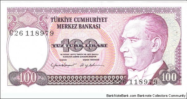 100 Lira Banknote