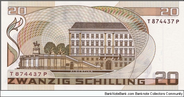 Banknote from Austria year 1986