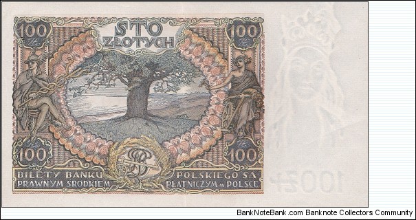 Banknote from Poland year 1934