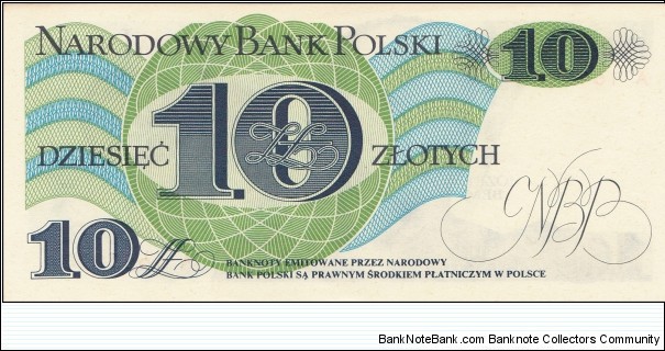 Banknote from Poland year 1982