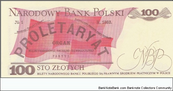 Banknote from Poland year 1988