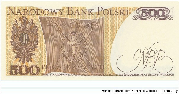 Banknote from Poland year 1982