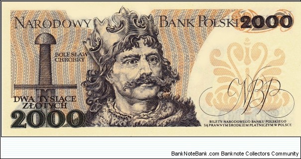 Banknote from Poland year 1982