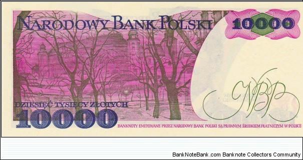 Banknote from Poland year 1988