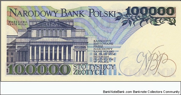 Banknote from Poland year 1990