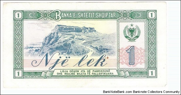 Banknote from Albania year 1976