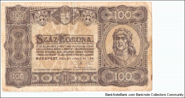 100 Korona(1923) Banknote