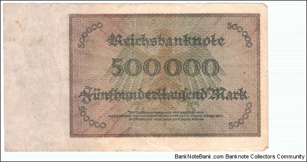 Banknote from Germany year 1923