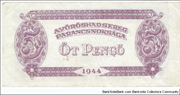 Banknote from Hungary year 1944