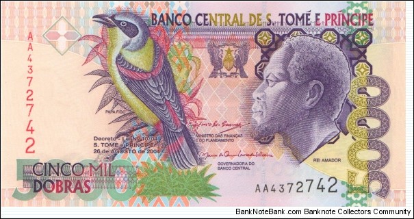 São Tomé & Príncipe 5000 dobras 2004 Banknote