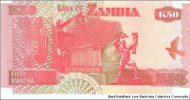 Banknote from Zambia year 2003