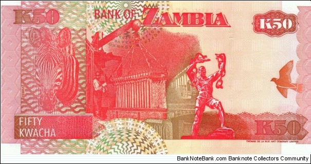 Banknote from Zambia year 2003