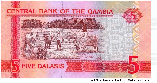 Banknote from Gambia year 2006