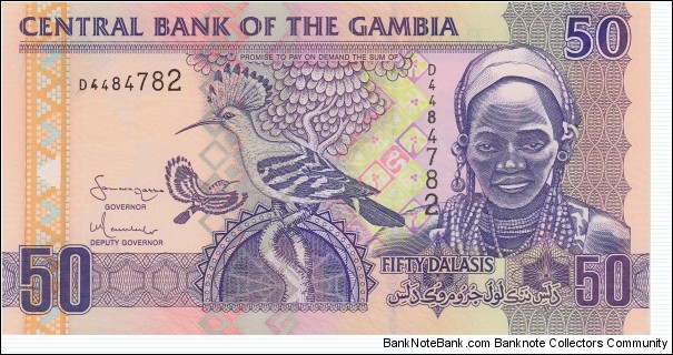 Gambia 50 dalasis 2006 Banknote