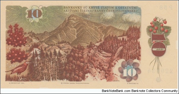 Banknote from Czech Republic year 1986