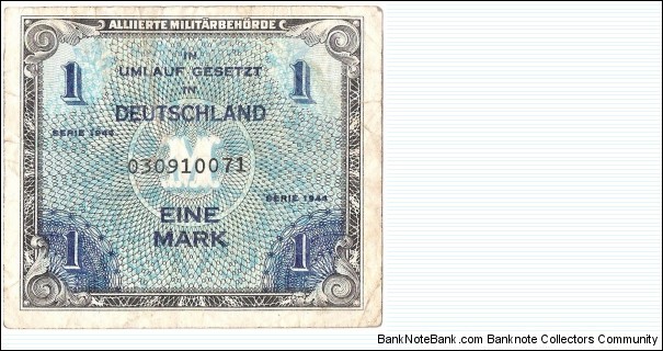 1 Mark(Allied military currency 1944) Banknote