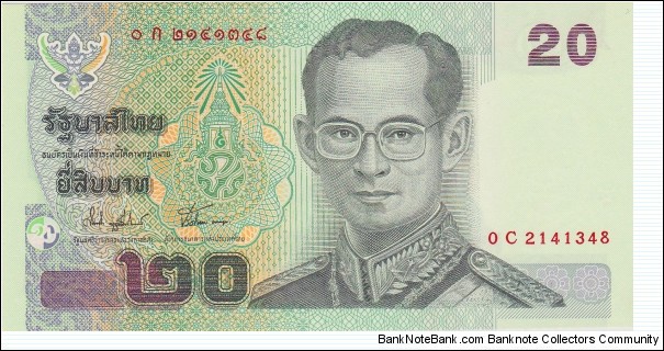 Thailand 20 baht 2003 Banknote