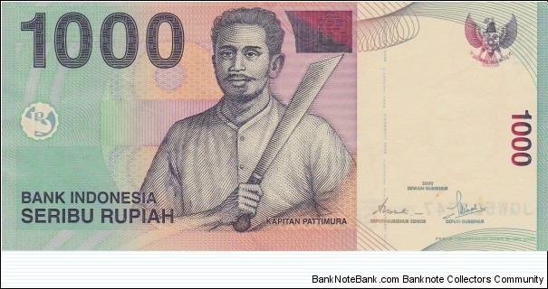 Indonesia 1000 rupiah 2000 Banknote